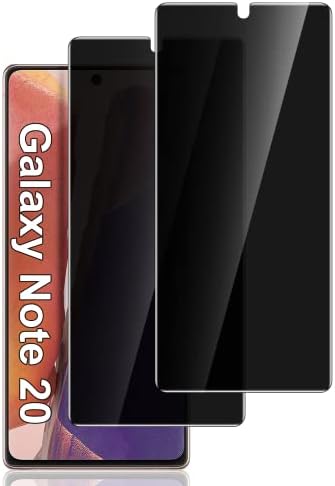[2 Csomag] a Samsung Galaxy Note 20 Adatvédelmi képernyővédő fólia, Anti-Spy Anti-Kukkoló Anti-Semmiből Edzett Üveg Fólia
