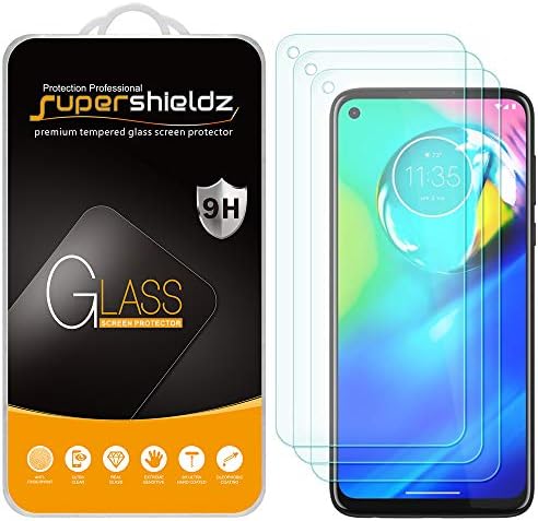 Supershieldz (3 Csomag) Célja a Motorola Moto G Teljesítmény (2020) Edzett Üveg kijelző Védő fólia, Anti Karcolás, Buborék