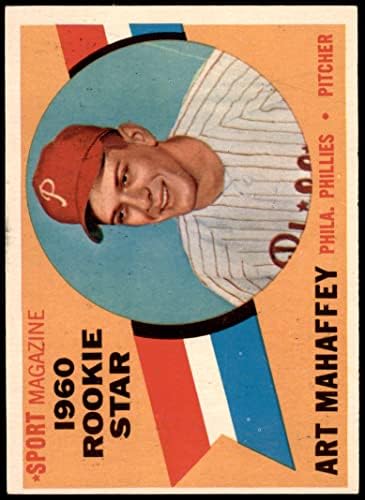 1960 Topps 138 Újonc Csillagos Art Mahaffey Philadelphia Phillies (Baseball Kártya) EX Phillies