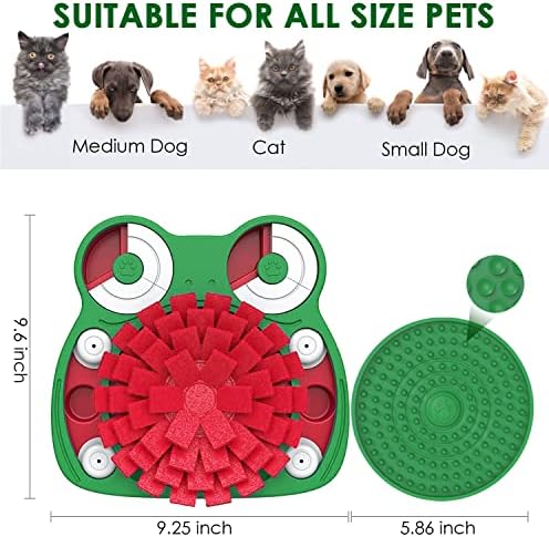 Lalolee Kutya Puzzle Játékok, 3-az-1-Kutya Puzzle Etetés Mat, majd Tubák Pad Kiskutya Interaktív Játékok Kicsi Közepes Kutyák,