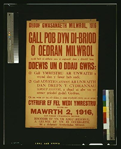 HistoricalFindings Fotó: Deddf gwasanaeth milwrol,1916-ban,az i. világháború,első világháború,Toborzás,Wales,Nagy-Britannia