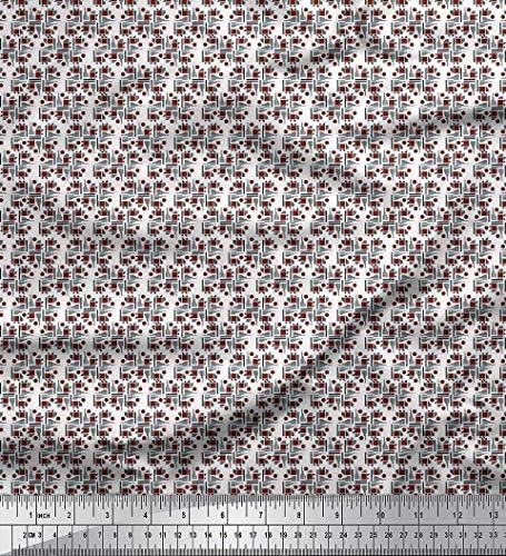 Soimoi Pamut Jersey Anyagból Dot & Négyzetméter Shirting Nyomtatási Anyag A gyár által 58 cm Széles