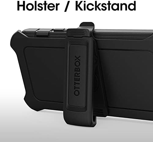 OtterBox iPhone 14 & iPhone 13 Védő Sorozat Esetében - FEKETE , masszív & tartós, a kikötő védelmére, magában foglalja a