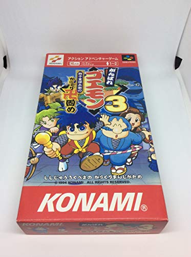 Ganbare Goemon 3 (aka Misztikus Ninja): Shishi Juroku Hyoe nem Karakuri Manji Katame! Super Famicom (Super NES Japán Import)